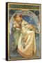 Princess Hyacinth-Alphonse Mucha-Framed Stretched Canvas