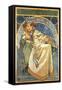 Princess Hyacinth-Alphonse Mucha-Framed Stretched Canvas