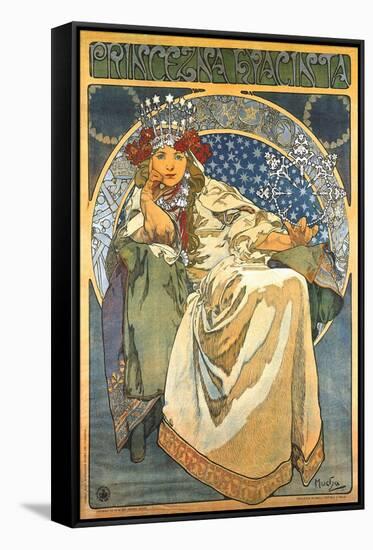 Princess Hyacinth-Alphonse Mucha-Framed Stretched Canvas