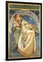 Princess Hyacinth-Alphonse Mucha-Framed Art Print