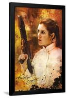 Princess Leia - Signature-null-Framed Poster