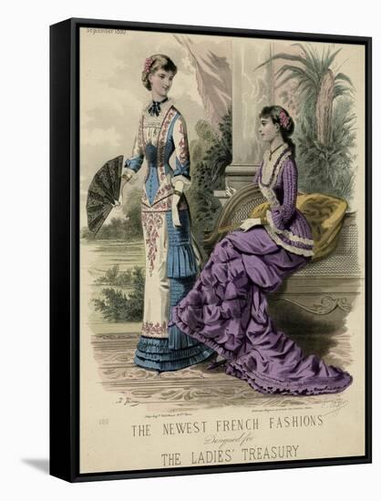 Princess Lind Dress 1880-E Thirion-Framed Stretched Canvas