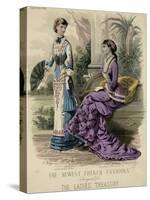 Princess Lind Dress 1880-E Thirion-Stretched Canvas