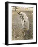Princess Lokowitz Social Reformer and Enthusiastic Golfer Enjoys a Round-null-Framed Photographic Print