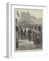 Princess Louise Presenting New Colours to the Argyll and Sutherland Highlanders at Edinburgh Castle-William Heysham Overend-Framed Giclee Print