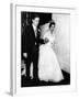 Princess Margaret and Lord Snowdon Hold Hands as They Leave Westminster Abbey After Royal Wedding-null-Framed Photographic Print