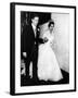 Princess Margaret and Lord Snowdon Hold Hands as They Leave Westminster Abbey After Royal Wedding-null-Framed Photographic Print