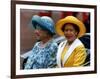 Princess Margaret and the Queen Mother Ride in an Open Carriage During the Trooping of the Colour-null-Framed Photographic Print