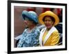 Princess Margaret and the Queen Mother Ride in an Open Carriage During the Trooping of the Colour-null-Framed Photographic Print