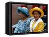 Princess Margaret and the Queen Mother Ride in an Open Carriage During the Trooping of the Colour-null-Framed Stretched Canvas