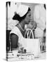 Princess Margaret at Luncheon During Her East Africa Tour in 1956-null-Stretched Canvas