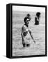 Princess Margaret on Holiday in Mustique Roddy Llewellyn is Staying on the Same Island-null-Framed Stretched Canvas