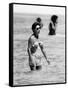 Princess Margaret on Holiday in Mustique Roddy Llewellyn is Staying on the Same Island-null-Framed Stretched Canvas