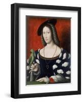 Princess Marguerite of Angouleme, C.1530-Jean Clouet-Framed Premium Giclee Print