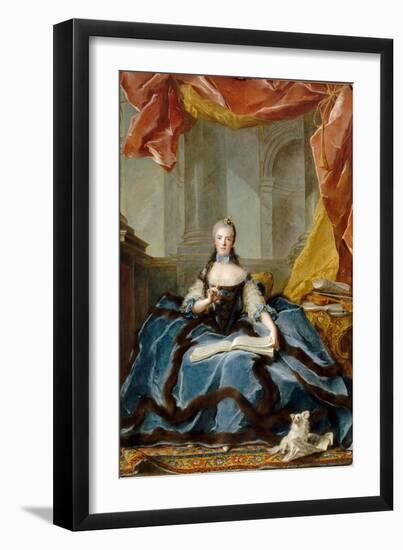 Princess Marie Adélaïde of France (1732-180)-Jean-Marc Nattier-Framed Giclee Print