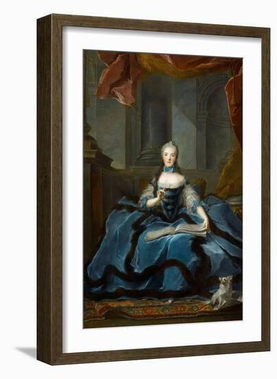 Princess Marie Adélaïde of France (1732-180)-Jean-Marc Nattier-Framed Giclee Print