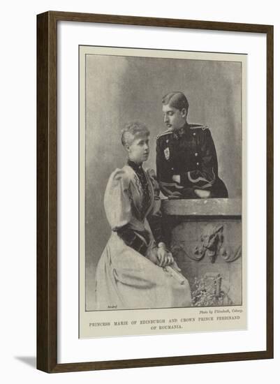 Princess Marie of Edingburgh and Crown Prince Ferdinand of Roumania-null-Framed Giclee Print