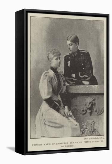 Princess Marie of Edingburgh and Crown Prince Ferdinand of Roumania-null-Framed Stretched Canvas