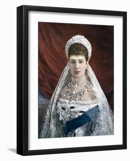 Princess Marie Sophie Frederikke Dagmar, Dowager Empress of Russia, Late 19th-Early 20th Century-null-Framed Giclee Print