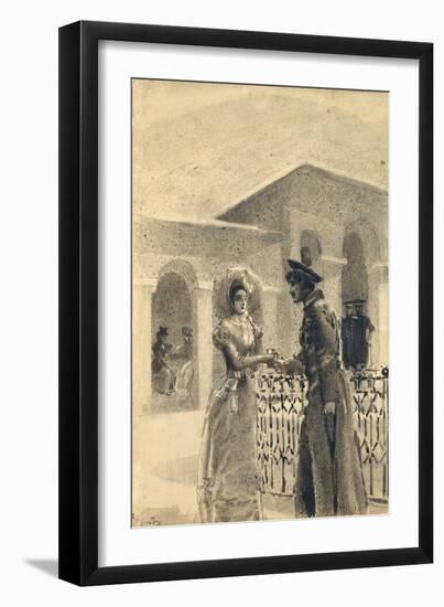 Princess Mary and Grushnitsky, 1891-Mikhail Alexandrovich Vrubel-Framed Giclee Print