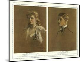 Princess Mary and the Prince of Wales-Sir John Lavery-Mounted Giclee Print