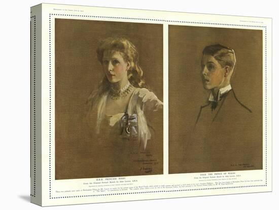 Princess Mary and the Prince of Wales-Sir John Lavery-Stretched Canvas