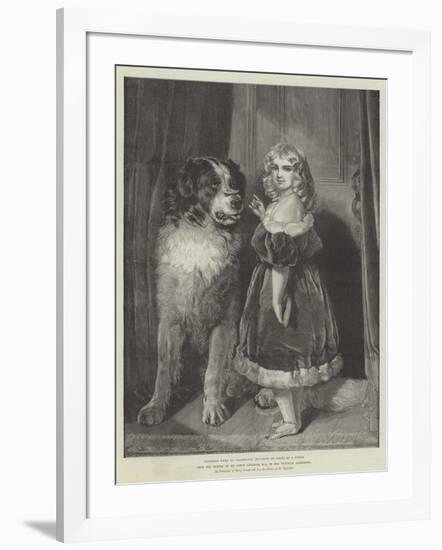 Princess Mary of Cambridge (Duchess of Teck) as a Child, in the Victorian Exhibition-Edwin Landseer-Framed Giclee Print