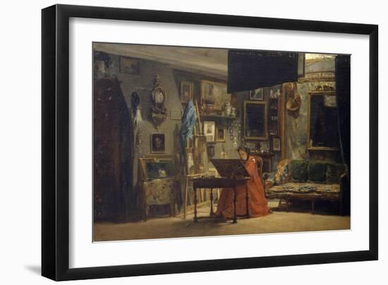 Princess Mathilde in Her Art Studio-Charles Giraud-Framed Giclee Print