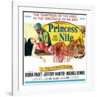 Princess of the Nile, from Left: Debra Paget, Jeffrey Hunter, 1954-null-Framed Art Print