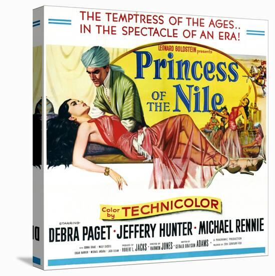 Princess of the Nile, from Left: Debra Paget, Jeffrey Hunter, 1954-null-Stretched Canvas