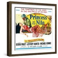 Princess of the Nile, from Left: Debra Paget, Jeffrey Hunter, 1954-null-Framed Art Print