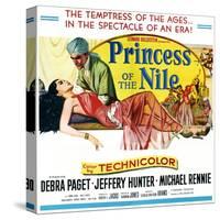 Princess of the Nile, from Left: Debra Paget, Jeffrey Hunter, 1954-null-Stretched Canvas