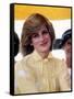 Princess of Wales at St Johns Ambulance Regional Centre at Alice Springs Australia Princess Diana-null-Framed Stretched Canvas