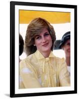 Princess of Wales at St Johns Ambulance Regional Centre at Alice Springs Australia Princess Diana-null-Framed Photographic Print