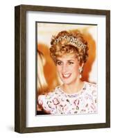 Princess of Wales in Korea Princess Diana November 1992-null-Framed Photographic Print