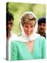 Princess of Wales on Her Tour of Pakistan September 1991-null-Stretched Canvas