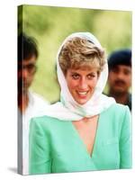 Princess of Wales on Her Tour of Pakistan September 1991-null-Stretched Canvas