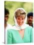 Princess of Wales on Her Tour of Pakistan September 1991-null-Stretched Canvas