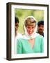 Princess of Wales on Her Tour of Pakistan September 1991-null-Framed Photographic Print