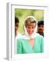 Princess of Wales on Her Tour of Pakistan September 1991-null-Framed Photographic Print