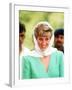 Princess of Wales on Her Tour of Pakistan September 1991-null-Framed Photographic Print