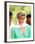 Princess of Wales on Her Tour of Pakistan September 1991-null-Framed Photographic Print