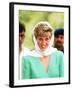 Princess of Wales on Her Tour of Pakistan September 1991-null-Framed Photographic Print