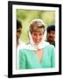 Princess of Wales on Her Tour of Pakistan September 1991-null-Framed Photographic Print