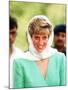 Princess of Wales on Her Tour of Pakistan September 1991-null-Mounted Photographic Print