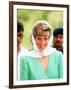 Princess of Wales on Her Tour of Pakistan September 1991-null-Framed Photographic Print