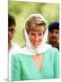 Princess of Wales on Her Tour of Pakistan September 1991-null-Mounted Photographic Print