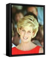 Princess of Wales Visits Rehabilitation Centre in Sydney November 1996-null-Framed Stretched Canvas