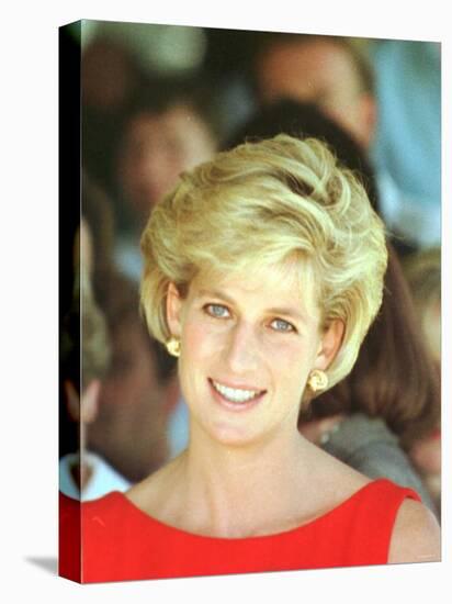 Princess of Wales Visits Rehabilitation Centre in Sydney November 1996-null-Stretched Canvas
