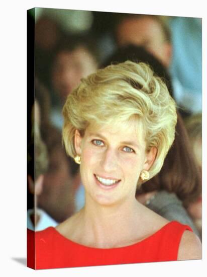 Princess of Wales Visits Rehabilitation Centre in Sydney November 1996-null-Stretched Canvas